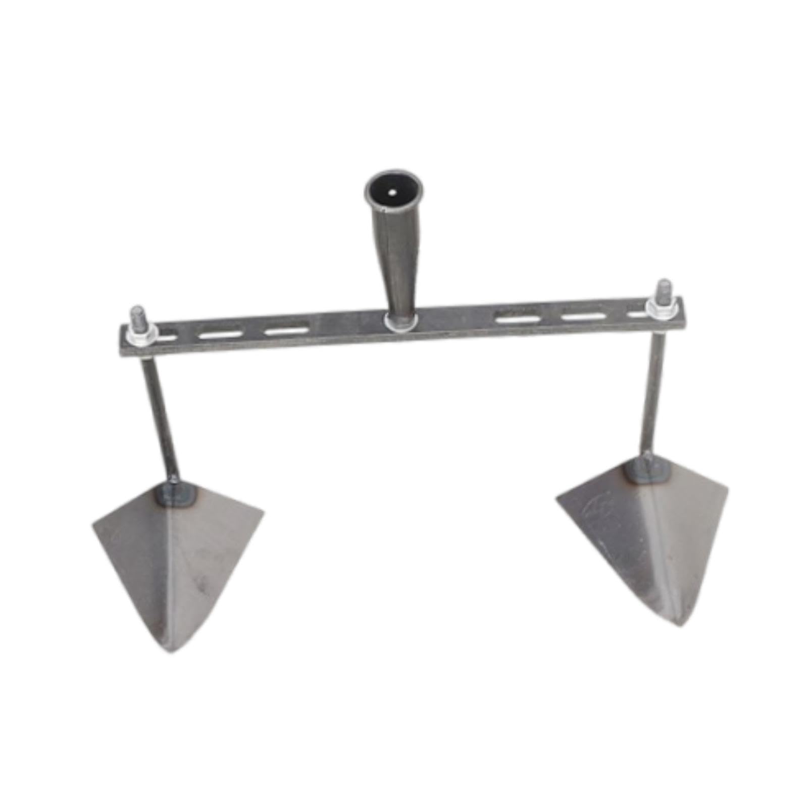 de Jardín con Cabezal Triangular, Herramienta Agrícola Manual con Distancia Ajustable para Principiantes, Bordes, Cabezal Doble de 40