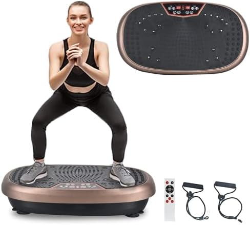 EILISON FitMax 3D XL Vibration Plate Exercise Machine – Whole Body Workout Vibration Platform w/Loop Bands – Lymphatic Drainage Machine for Weight Loss, Shaping, Wellness, Recovery EILISON FitMax 3D XL Vibration Plate Exercise Machine – Whole Body Workout Vibration Platform w/Loop Bands – Lymphatic Drainage Machine for Weight Loss, Shaping, Wellness, Recovery