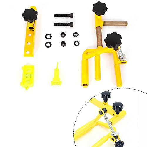 LEYSRIS Archery Parallel Bow Vise and Bow String Leveling Combo Set, Archery Parallel Universal Bow Vise Adjustable Compound Bow Target Tool