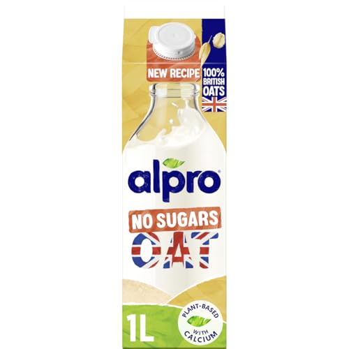 Alpro Oat No Sugars Plant-Based Chilled Drink, Vegan And Dairy Free, 1 Litre