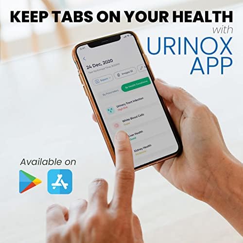 10 Parameter Urine Test Strips - Individually Packed & Clinical Grade Urine Dip Test Strips - Urine Infection Test Strips for Men & Women | At Home Urinalysis Sticks with Free Mobile App (30 Pack)