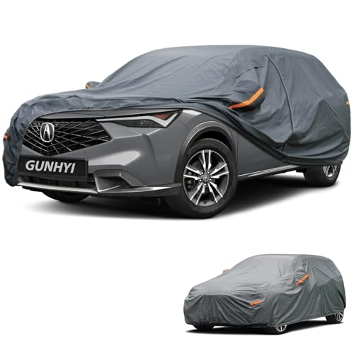GUNHYI Premium Car Cover Custom Fit Acura EL, 16 Layers Heavy Duty Car Cover Waterproof All Weather with Zipper Door for Sun Rain Snow Dust Uv Protection