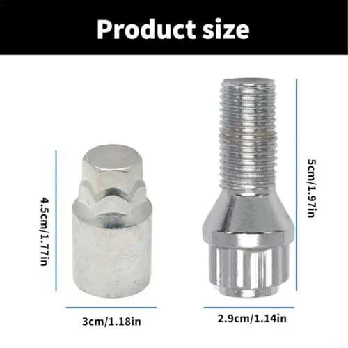 Pernos rueda M14x1.5 de aleación para un ajuste seguro de llantas 6
