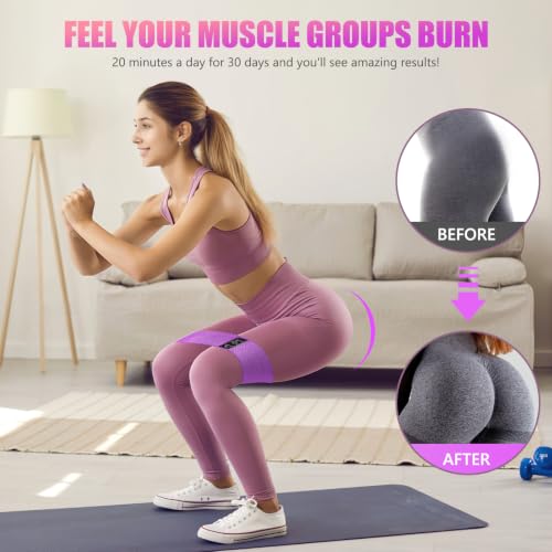 Image of Resistance Bands for Working Out, Exercise Workout Bands for Women & Men, 3 Levels Elastic Stretch Bands for Exercise with Carry Bag for Physical Therapy, Home Fitness, Strength Training, Yoga