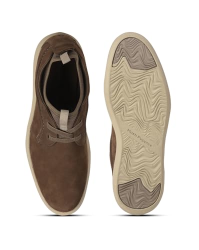 Image of Bata Men Twain Brown Leather Formal Shoes-9