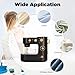 GEYOPMID Leather Sewing Machine for Beginners, Leather Stitching Machine Kids Sewing Machine with Two Modes & Five Types Stitching Sewing Machines Portable -Black