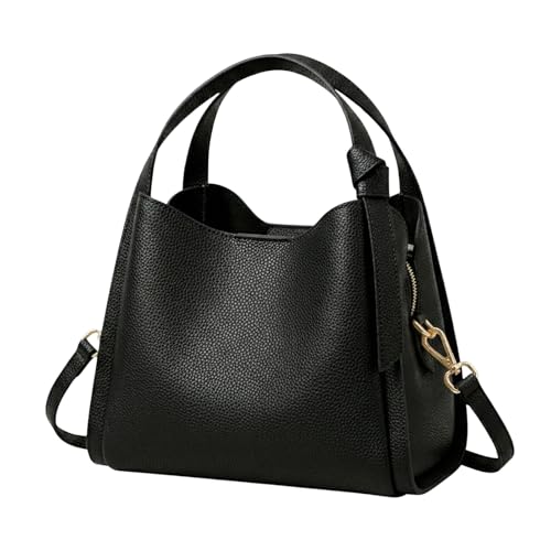 [ChicBlend] ハンドバッグ レディース トートバッグ 小さめ 【雨の日も安心・撥水】 軽量 450g 自立 3way ショルダーバッグ 斜めがけ 仕切り 大容量 ファスナー マグネット 可愛い おしゃれ 通勤 ビジネス ミニバッグ