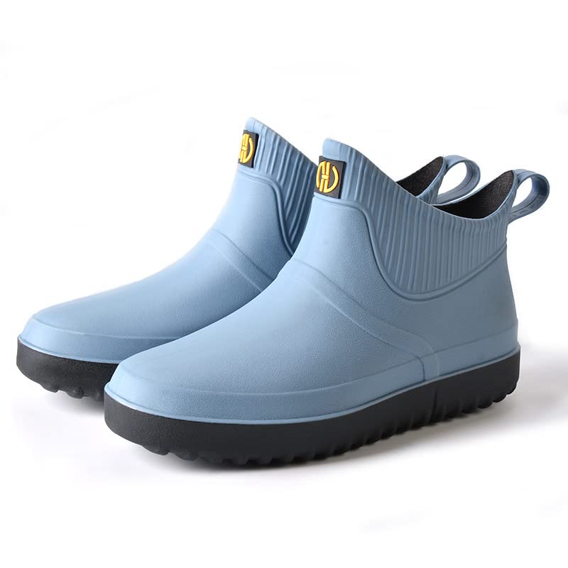 Lyuu chaussures de jardin unisexe bottes Wellington bottes de pluie imperméable léger extérieur marche bottines courtes hommes ou femmes