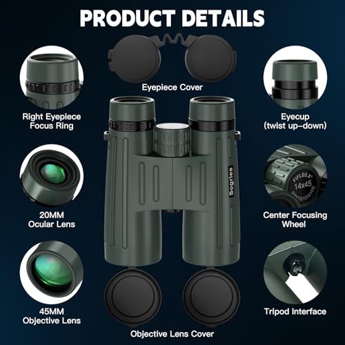 Binary Binoculars for Bird Watching 10x42