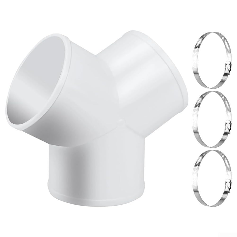 Tuyau d'échappement en aluminium robuste avec connecteur 3 voies durable