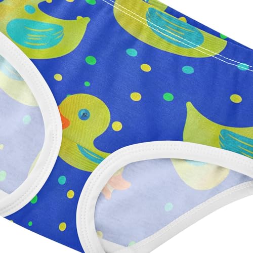 Personalized Girls Underwear Toddler 2t Cotton Panties Little Girl Cute Ducks Blue Briefs Girls Undies4