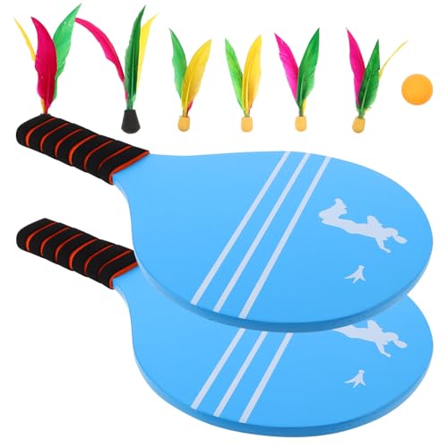 Alasum Raquetas de Bádminton Infantiles Ligeras con Volante para Playa y Jardín Juego Portátil para Fomenta la Interacción Familiar y Actividades al Aire