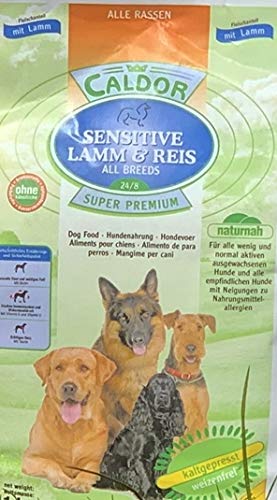 Caldor kalt gepresst | Adult Sensitive Lamm mit Reis | alle Hunderassen | ohne Weizen (15 kg)