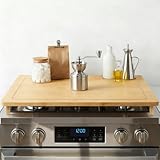 HOOBRO Bamboo Stove Top Cover, Noodle Board Stove Cover with Removable Legs, Stove Top Cover Board for 30”x22” Electric Stove, Gas Burners, Stove Cover Cutting Board for Sink, Oven, Natural YL76TL01