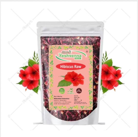 KESHVENNA NATURALS Organic Dry Hibiscus Flower Raw |Rosa-Sinensis For Hair Care & FacePack |Gudhal Ka Phool For Hair Growth, Skin Care - 100GM Pack-image-13