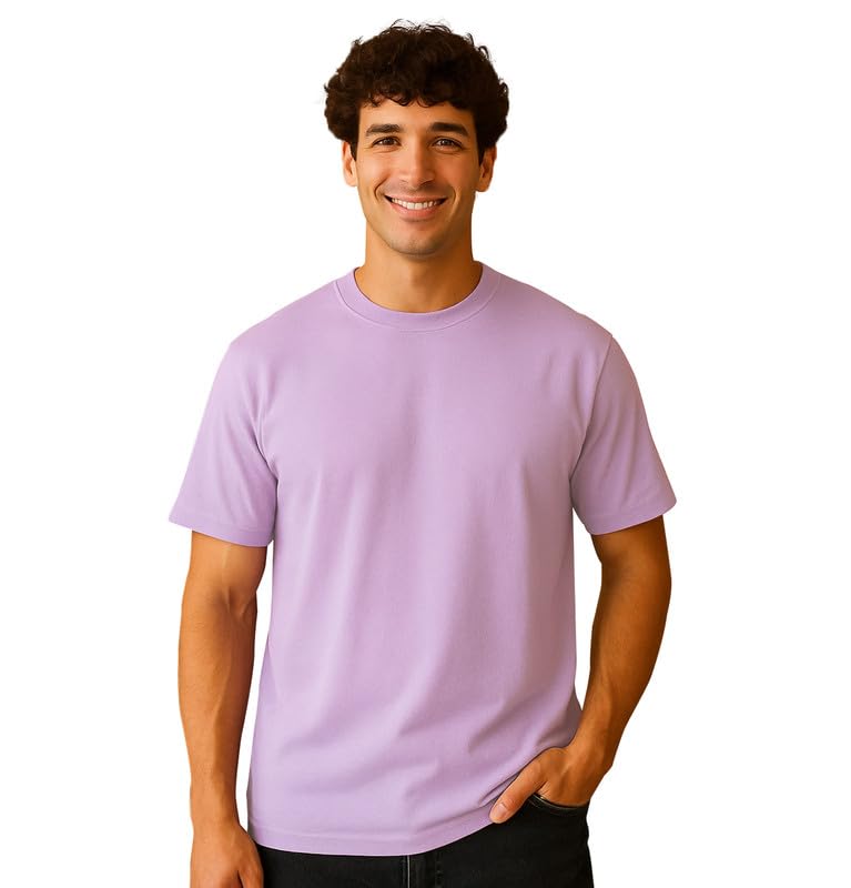Image of Sleepynuts Men's Regular Fit Round Neck Half Sleeves Solid Casual Wear T-Shirt