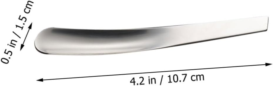 4pcs Stainless Steel Serving Spoons Mini Kitchen Dessert Spoons for Breakfast Snacks Stainless Steel Easy to Clean for Eggs Ice More