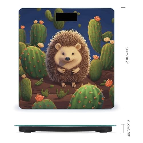 Báscula Digital de Baño con Vidrio Templado 400lb LCD miniatura 2