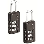 Master Lock Black Set Your Own Combination Luggage Lock, Custom Combo Suitcase Padlock for Travel Bags or Backpacks, 2 Pack, 646T - Image 3