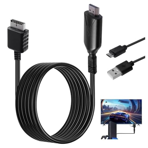 Adaptador PS1/PS2 a HDMI,Cable de PS1/PS2 a HDMI Convertidor TV Video Audio HD Multimedia 720P/1080P para Consolas de Juego Cable,100 cm/39.3in Plug and PlayAdaptador PS1/PS2 a HDMI,Cable de PS1/PS2