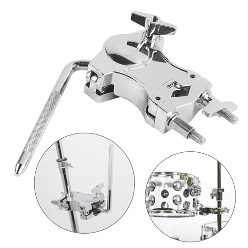 Abrazadera de Tambor Ajustable para Montaje con Soporte de Extensión de Metal para Instrumento Musical miniatura 2