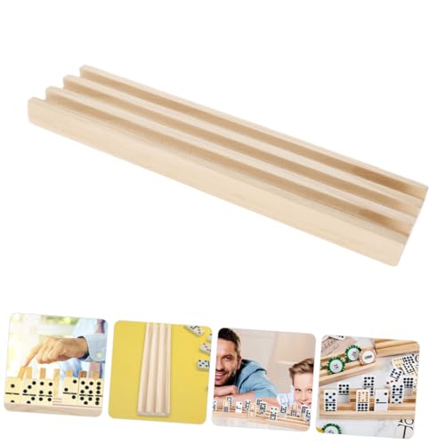 Support de Présentation en Bois Dominos Train Mexicain Multifonctions sur Table