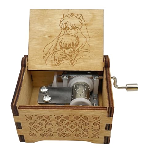 Trails Outdoor to Loves End Music Box for Men Women Sit boy Print Inuya shaes and Kikyo Hand Cranks Music Box (to Loves End)