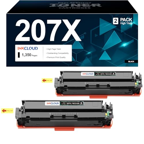Toner 207X avec puce noir pour imprimer tous vos rapports de télétravail sur M283fdw