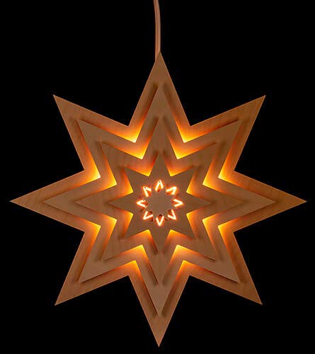 Fensterbild Stern - 30 cm x 27 cm, Metallic, Minimalistisch, Wandmontage, Wohnzimmer