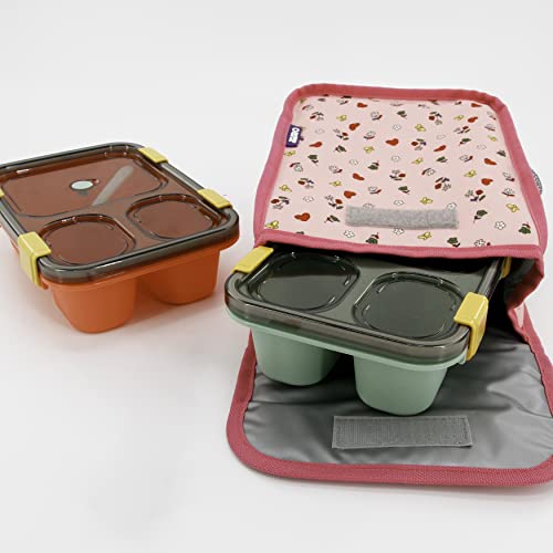 Image of J World Lollipop Kids Rolling Backpack & Lunch Bag Set for Elementary School. Carry-On Suitcase with Wheels, Pink Yard