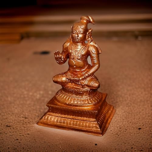 Image of Copper Idols, Handmade,Nammazhwar 3.5 inches, 415 Grams Pack of 1 Piece