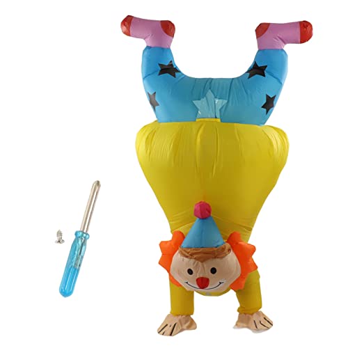 Costume de clown gonflable à l'envers pour adultes lors de fêtes déguisées