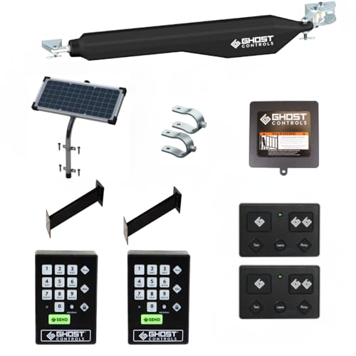 Ghost Controls Decorative Single Solar Automatic Gate Opener Additional Access Bundle image 5