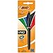 Produktbild BIC 4 Farben Kugelschreiber 4 Colours Pro, mit schwarzem Schaft, 1er Pack, Ideal für das Büro, das Home Office oder die Schule