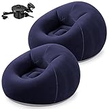 Contenu du colis : Vous recevrez 2 chaises gonflables et une pompe électrique. La pompe est équipée de 3 embouts différents pour le gonflage et le dégonflage, compatibles avec la plupart des produits gonflables. Il suffit de la brancher pour effectuer un gonflage ou dégonflage rapide.