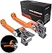 JFG RACING CNC Foldable Brake Clutch Levers For 350 450 SX SXR SXF XCF XCFW XCRW XCW EXCR EXC 14-16 125 150 200 250 300 350 500 SX XC EXC XCFW XCW SXF XCF EXC EXCF(SIX DAYS) 14-18 Orange