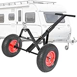 Trailer Dolly with 2 Inch Ball, 500 lb Capacity, Manual Tow Trailer Mover with 13
