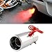 Produktbild LWL House Dauerhaft Universal Auto/Motorrad Styling Gerade Edelstahl Auspuff Spitfire Rotlicht Dekoration Flaming Muffler Endschalldämpfer Tip Pipe