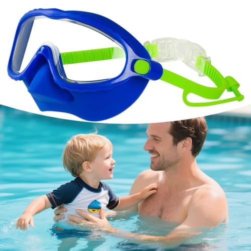 Gafas de buceo infantiles con cubierta nasal y lente antiastillamiento para niños 3