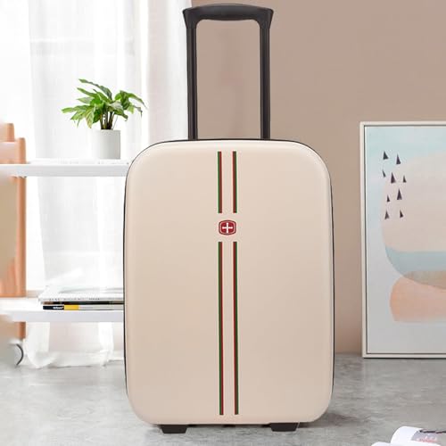 Hardside Luggage, Foldable Suitcases, Hardshell Suitcase, 62L, 65×25×40cm, 24in, with 2 silent wheels, thickened foot pads, 2-stage telescopic handle, lock hole, side pockets-Pink-24in4