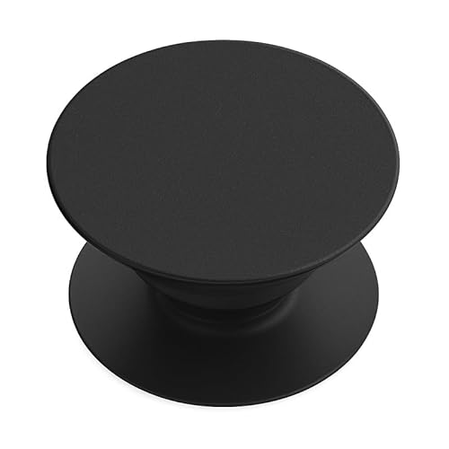 Image of creatology® Case Holder Phone Grip – Compatible with Samsung, iPhone, ONEPLUS & More Phone Cases – Anti-Drop, One-Handed Use, Phone Stand Plain Black with Matte Finish