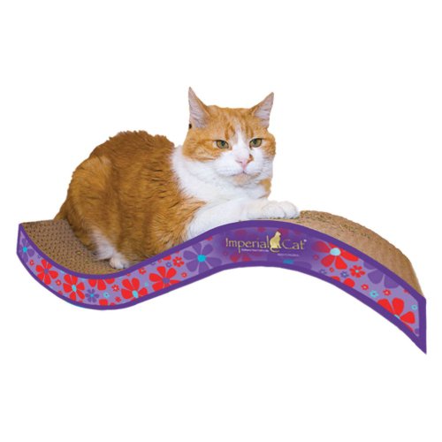Imperial Cat Purrfect Stretch Scratch 'n Shape, Giant, Paisley