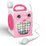 EARISE K25P Kids Karaoke Machine for Girls Boys, Karaoke Speaker with 2 Microphones, Karaoke Toy wit