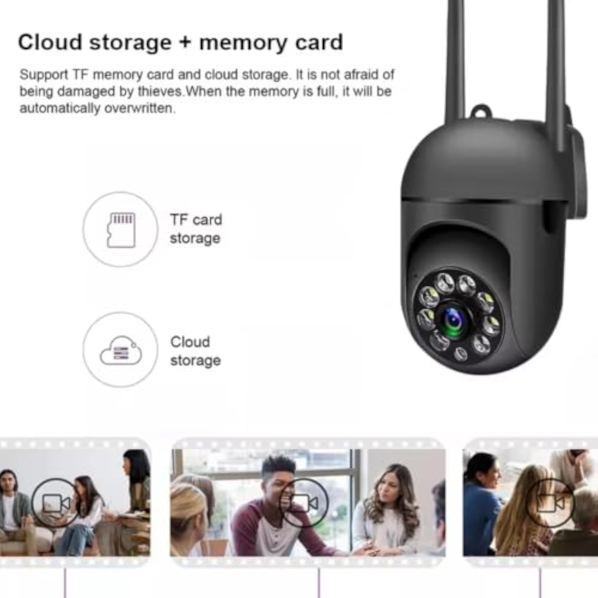 SuperCams Mini Fox 360 3MP Full HD Smart Wi-Fi Indoor CCTV Camera