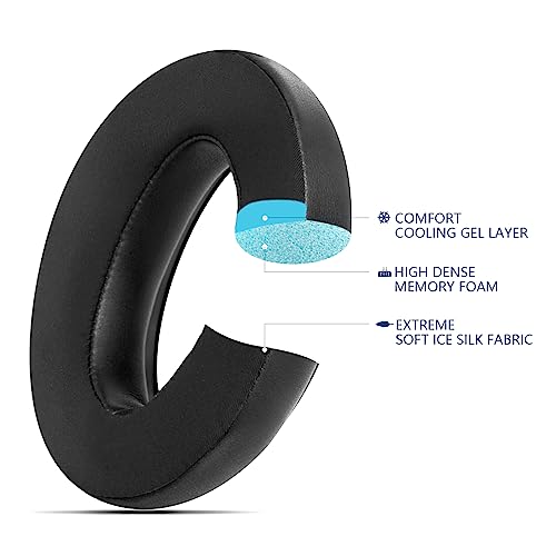 GVOEARS almohadillas de repuesto para auriculares Sennheiser HD650/HD600/HD660S/HD545/HD525/HD535 y MassdropX HD6XX/HD58X & HD580/HD565 Jubilee, con gel refrescante miniatura 4