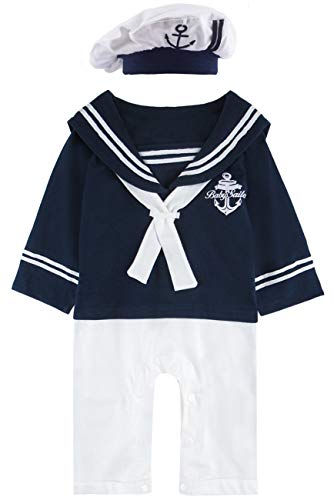 Mombebe Bebe Garcon Marin Barboteuse Tenue Manches Longues Chapeau Circulaire En Ligne