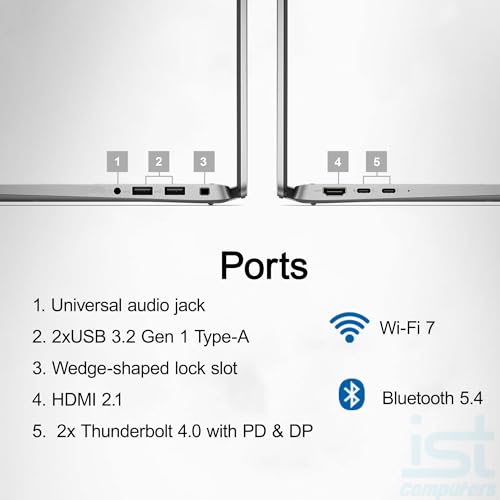 Image of Dell Latitude 7450 7000 Business AI PC Laptop (14 inch FHD+, Intel 16-Core Ultra 7 165H (> i7-1355U), 16GB DDR5, 1TB SSD), Thunderbolt 4, QHD IR Webcam, Wi-Fi 7, Win 11 Pro, Prev-Gen Dell Pro 14 Premium