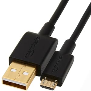 Amazonベーシック マイクロ USB ケーブル プリンター対応 1.8m (USB-A 2.0 - Micro-B) ブラック