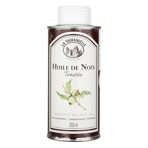 La Tourangelle - Huile de noix toastée - Naturellement riche en omega 3 - Saveur de noix délicatement toastées - Issue d’un savoir-faire ancestral - 250ml