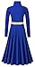 QZSH Praise Dance Dresses for Women Liturgical Dance Dress Metallic Fit Full Length Dancewear (238136-05-S)